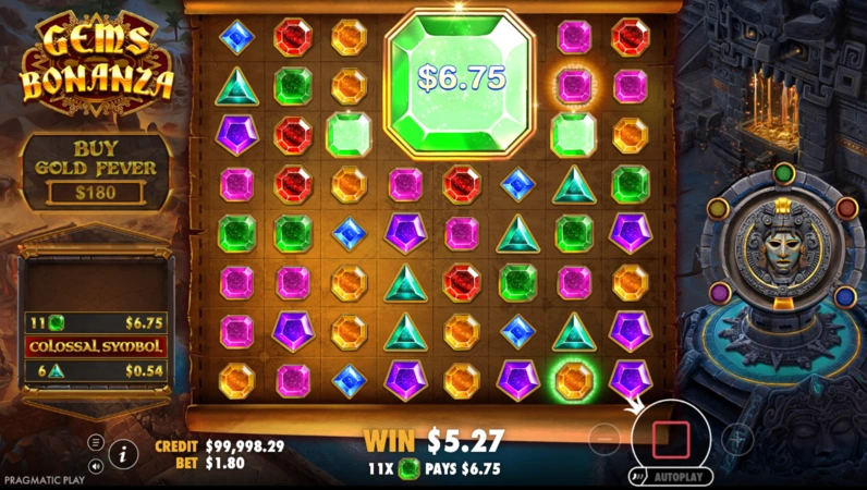 Gems Bonanza Slot Funkce