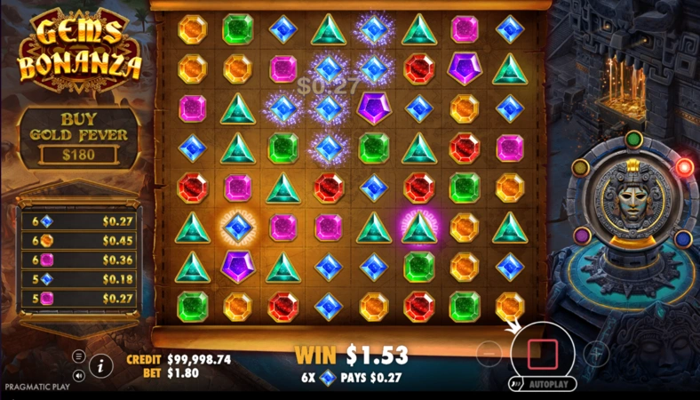 Gems Bonanza Slot Téma